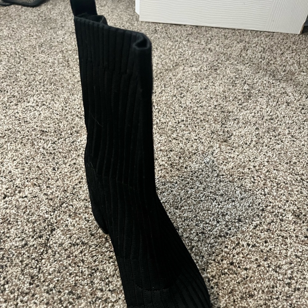 Lulus black booties.